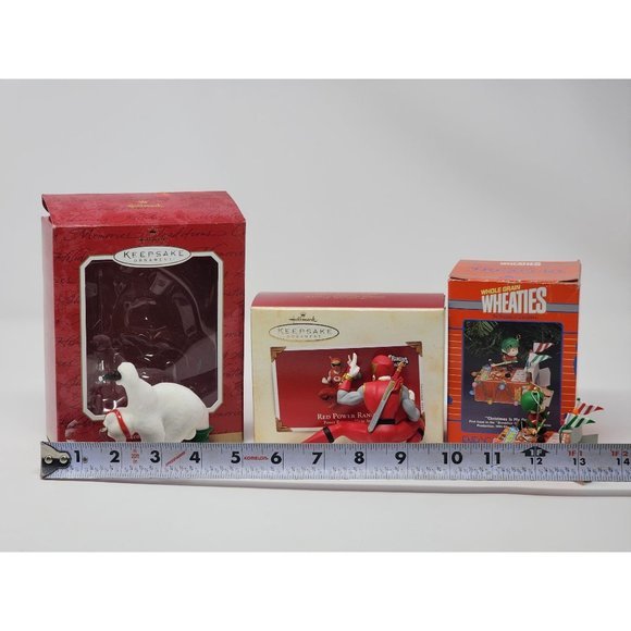 Hallmark Keepsake Coca Cola Bear Power Rangers And Enesco Wheaties Hockey Player - Picture 8 of 8